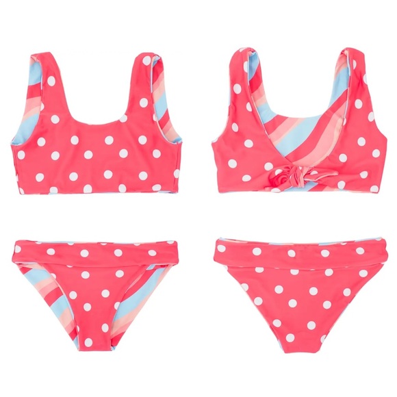 Feather 4 Arrow Bikini Island Hopper Reversible Two-Piece Swimsuit size 10 - Picture 2 of 6